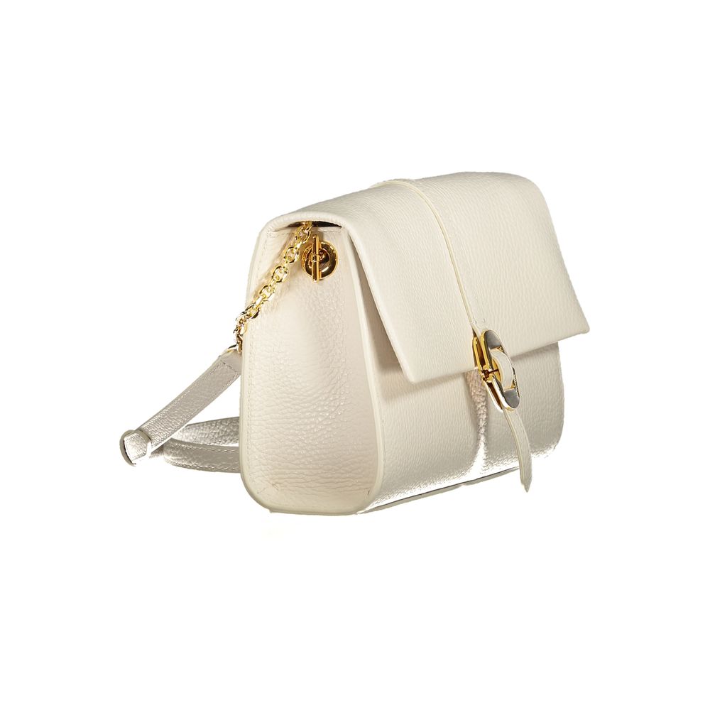 Coccinelle Weiße Lederhandtasche